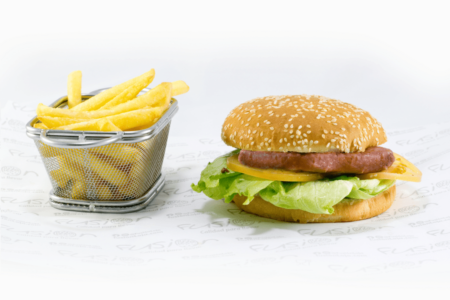 Burguer cerdo lechuga tomate