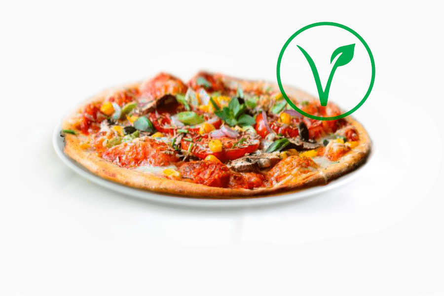 Pizza vegetal vegana